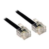 Cables Direct Phone Cable - RJ-11 (M) to RJ-11 (M) - 1m - Black