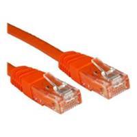 Cables Direct 0.25m CAT 6 UTP PVC Injected Moulded Cable Orange - B/Q 500