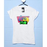 Cafe 80\'s Hill Valley Womens T Shirt - Inspired By Back To The Future