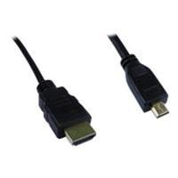 Cables Direct HDMI with Ethernet Cable - HDMI Type A (M) to micro HDMI Type D (M) - 1.8m