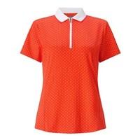 callaway ladies polka dot short sleeve polo shirt 2017