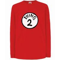 cat in the hat thing 2 longsleeve kids t shirt