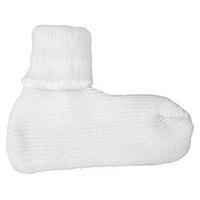 Canadian Slipper Socks, White, Acrylic