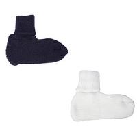 Canadian Slipper Socks - SAVE £3, Navy and White, Acrylic