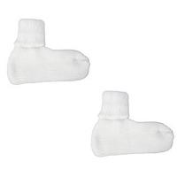 Canadian Slipper Socks - SAVE £3, White and White, Acrylic