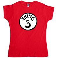 Cat In The Hat Womens T Shirt - Thing 3