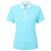 Callaway Ladies Polka Dot Short Sleeve Polo Shirt