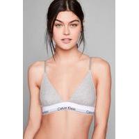 Calvin Klein Modern Cotton Grey Triangle Bra, GREY