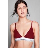 Calvin Klein Modern Cotton Maroon Triangle Bra, ASSORTED