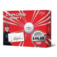 callaway chrome soft double dozen golf balls 24 balls