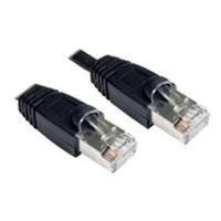 Cables Direct Patch Cable RJ-45 (M) to RJ-45 (M) 1m FTP CAT 6 Snagless, Booted - Black
