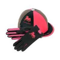 carrots girlsteens riding hat cover glove set