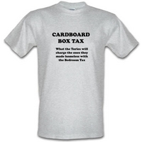 Cardboard Box Tax male t-shirt.