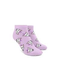 Cat Print Ankle Socks