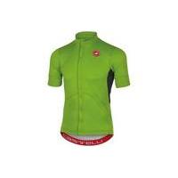 castelli imprevisto nano water repellent short sleeve jersey green xl