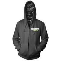 call of duty mw3 black logo zip hoodie extra extra large