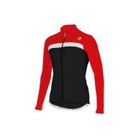 Castelli Criterium Thermal Long Sleeve Jersey | Black/Red - M