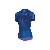 castelli womens climbers short sleeve jersey blue l