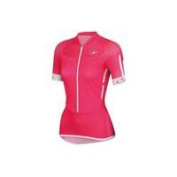 castelli womens climbers short sleeve jersey dark red xl