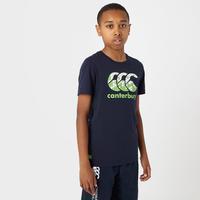 canterbury kids logo tee navy