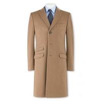 Camel Wool Cashmere Classic Fit Overcoat 46\