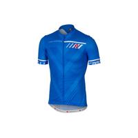 castelli velocissimo short sleeve jersey fz light blue xl