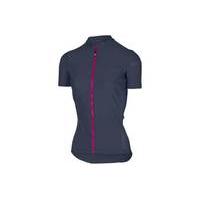 castelli promessa 2 womens short sleeve jersey fz blue xl