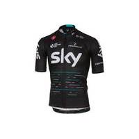 castelli team sky podio jersey black xxl