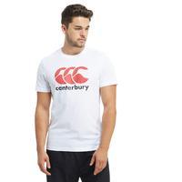 canterbury mens logo t shirt white white