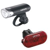 cateye el135 front and omni 5 rear bike light set