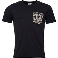 Carhartt Mens Lester Pocket T-Shirt Black/Leopard Print