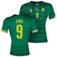 Cameroon Home Shirt 2013/14 with Eto\'o 9 printing, Green