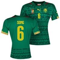 Cameroon Home Shirt 2013/14 with Song 6 printing, Green