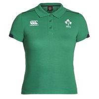 Canterbury Ireland Rugby 2016/17 Cotton Training Polo - Womens - Bosphorus