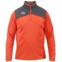 canterbury mens thermoreg 14 zip run top ss16 red spark