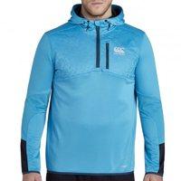 Canterbury Vapodri 1/4 Zip Poly Knit Hoody - Blue Danube