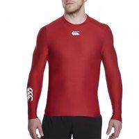 canterbury thermoreg long sleeve baselayer top flag red