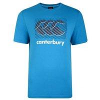 canterbury ccc logo tee blue danube