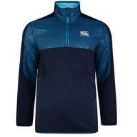 canterbury thermoreg spacer fleece 14 zip run top sky captain