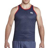 Canterbury Vapodri Poly Small Logo Singlet - Nightshadow Blue