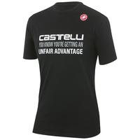 castelli advantage t shirt blue medium