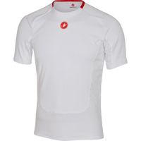 castelli prosecco short sleeve base layer white large