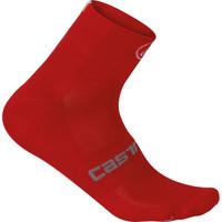 castelli quattro 6 cycling socks red large xlarge