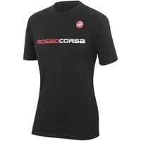 castelli rosso corsa t shirt blue 2xlarge