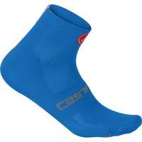 Castelli Quattro 3 Cycling Socks - Drive Blue / Small / Medium