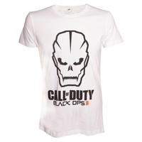Call Of Duty Black Ops 3 III Men\'s Skull Logo X-Large White T-Shirt