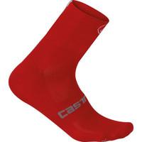 Castelli Quattro 9 Cycling Socks - Red / 2XLarge
