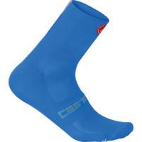Castelli Quattro 9 Cycling Socks - Drive Blue / 2XLarge