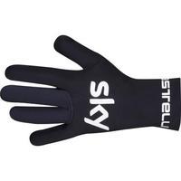 Castelli Team Sky Diluvio Neoprene Cycling Glove - 2017 - Team Sky Black / Small / Medium