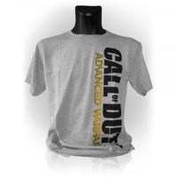 CALL OF DUTY Advanced Warfare Vertical Logo Extra Large T-Shirt, Grey